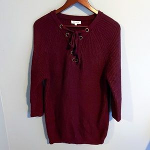 Miracle USA Maroon Knit Sweater